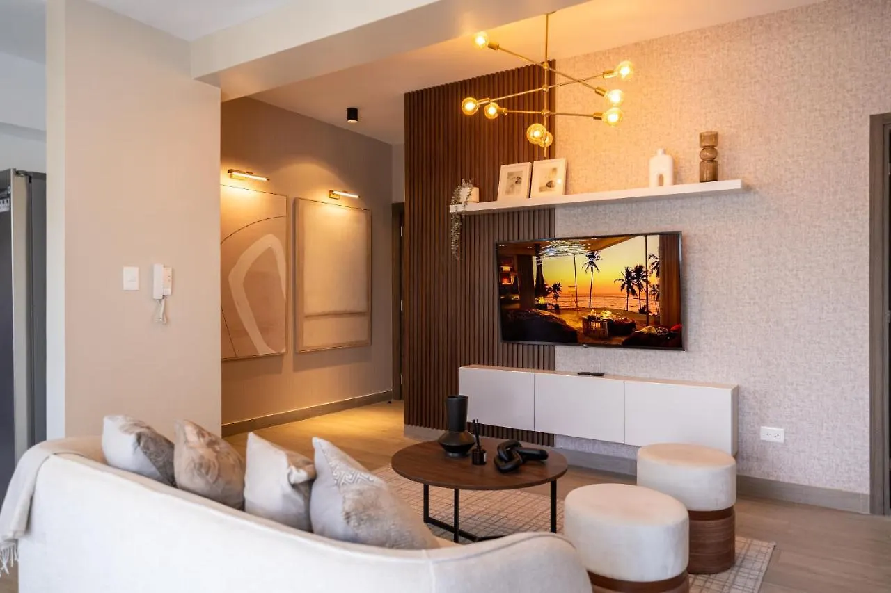 Luxury 2Bedr, 2 Balcony Pool, Gym, Downtown Santo Domingo Apartamento